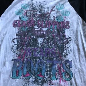 Two Rebel Rose Raglans